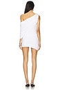 view 3 of 3 Purity Draped Mini Dress in White