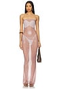 view 1 of 3 Tan Lines Mesh Dress in Medium Nude