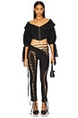 view 5 of 6 Siren Capri Pants in Black