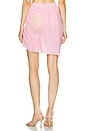 view 3 of 4 Wetlook Mini Skirt in Light Pink