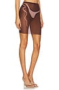 view 2 of 6 Tan Lines Mesh Mini Skirt in Dark Nude
