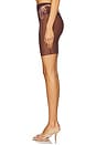 view 3 of 6 Tan Lines Mesh Mini Skirt in Dark Nude