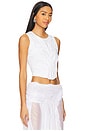 view 2 of 4 Wetlook Draped T-shirt in White