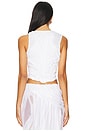 view 3 of 4 Wetlook Draped T-shirt in White