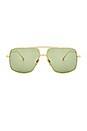 view 1 of 3 GAFAS DE SOL FLIGHT .005 in Gold, Vintage Green, & Black Flash