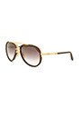 view 2 of 3 LUNETTES DE SOLEIL MACH TWO in Stone Grey & Gold Flash