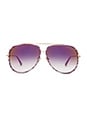 view 1 of 3 Condor Two Sunglasses in Purple Swirl & 18K Gold