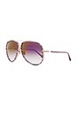 view 2 of 3 Condor Two Sunglasses in Purple Swirl & 18K Gold