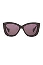 view 1 of 3 Vesoul Sunglasses in Black Swirl & Dark Grey Lenses