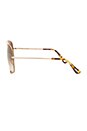 view 3 of 3 Talon Sunglasses in Satin Tan & 12K Gold