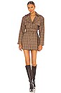 view 1 of 4 Blazer Trench Mini Dress in Fawn