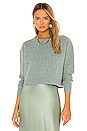 view 1 of 4 Cropped Rib Sweater in Jade