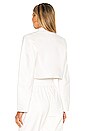 view 3 of 4 x REVOLVE Faux Leather Cropped Blazer in White