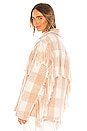 view 4 of 5 Plaid Wool Fringe Jacket in Ivory & Nude