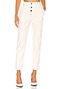 view 1 of 4 PANTALON EN CUIR VEGAN LEATHER in White