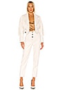 view 4 of 4 PANTALON EN CUIR VEGAN LEATHER in White