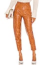 view 1 of 4 High Waisted Tapered Leg Pant in Cognac
