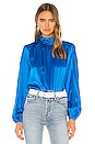 view 1 of 4 Turtleneck Blouse in Azure Blue