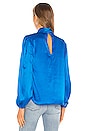 view 3 of 4 Turtleneck Blouse in Azure Blue