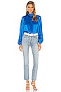 view 4 of 4 Turtleneck Blouse in Azure Blue