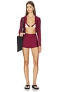 view 5 of 6 Orah Short in Ruby Red