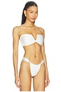 view 2 of 4 HAUT DE MAILLOT DE BAIN FORME BANDEAU ABIGAELLE in Pearly White