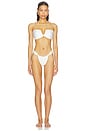 view 5 of 4 HAUT DE MAILLOT DE BAIN FORME BANDEAU ABIGAELLE in Pearly White