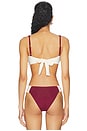 view 3 of 4 TOP BIKINI ECLAT in Ruby Red & Ivory Apricot