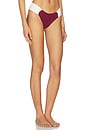 view 2 of 4 BAS DE MAILLOT DE BAIN ECLAT in Ruby Red & Ivory Apricot