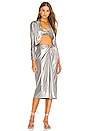view 4 of 5 X REVOLVE Knotted Skirt in Silver