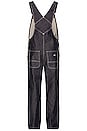 view 3 of 4 100 Denim Bib Overall in Indigo Blue