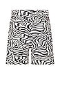 view 2 of 3 Printed Shorts in Black & White
