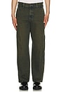 view 4 of 6 Loose Denim Painter in Green Tone Fade