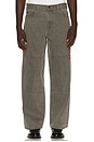 view 1 of 6 Loose Straight Double Knee Jean in Grey Wash Tinted