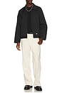 view 4 of 4 Unlined Eisenhower Jacket in Black