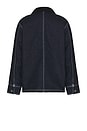 view 4 of 5 Denim Blanket Lined Chore Coat in Rinsed Indigo Blue