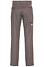 view 3 of 3 Flat Front Double Knee Straight Leg Pant in Grey