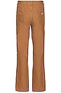 view 3 of 4 Double Front Duck Pants in Stonewashed Brown Duck