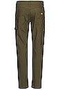 view 4 of 5 Flex Duck Carpenter Pant in Military Green