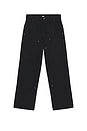 view 4 of 6 Double Knee Canvas Carpenter Pant in Black