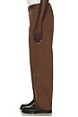 view 2 of 6 PANTALON EN TWILL UNION LOOSE STRAIGHT in Timber Brown
