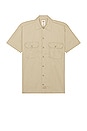 view 1 of 3 Original Twill Short Sleeve Work Shirt in Khaki