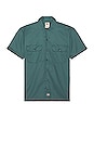 view 1 of 3 Original Twill Short Sleeve Work Shirt in Lincoln Green
