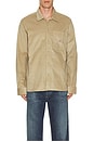 view 4 of 4 Corduroy Long Sleeve Shirt in Khaki