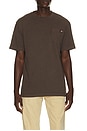 view 1 of 5 Heavy Weight Pocket Tee in Dark Brown