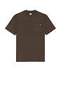 view 4 of 5 Heavy Weight Pocket Tee in Dark Brown