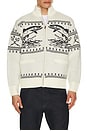 view 2 of 4 Old Timer Full Zip Sweater in Off White