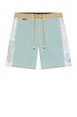 view 5 of 6 Rincon Boardshort in Grey & Gold
