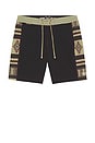 view 5 of 6 SHORTS PLAYEROS in Black & Aloe