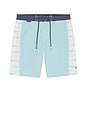 view 5 of 6 Rincon Boardshort in Light Blue & Navy